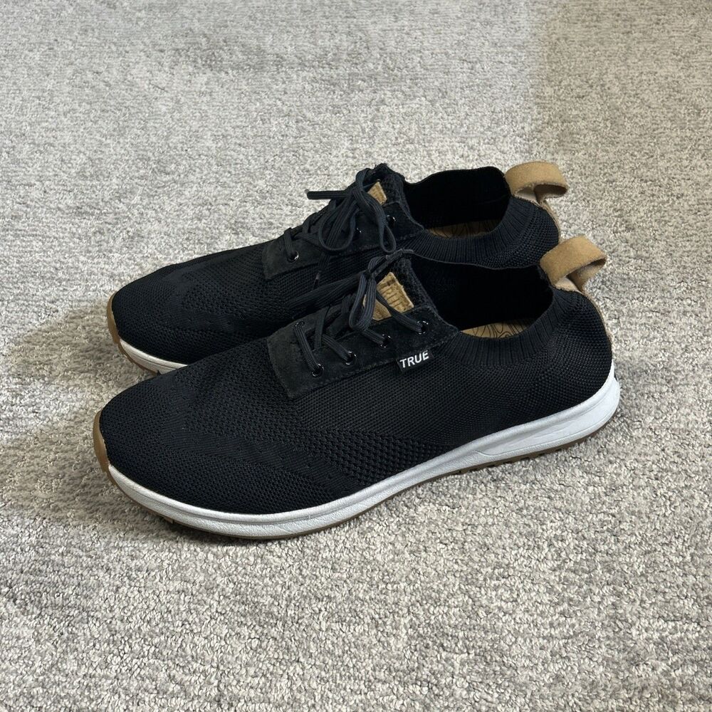True Linkswear All Day Knit II Golf Shoes Mens Size 13 Black Spikeless Sneakers